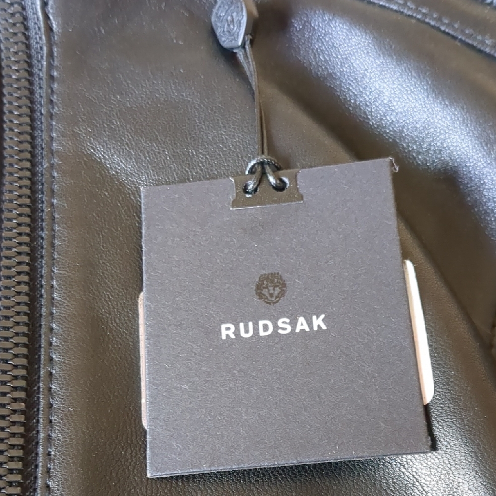 NWT Buttery Soft Black Leather RUDSAK Jacket - Picture 3 of 9